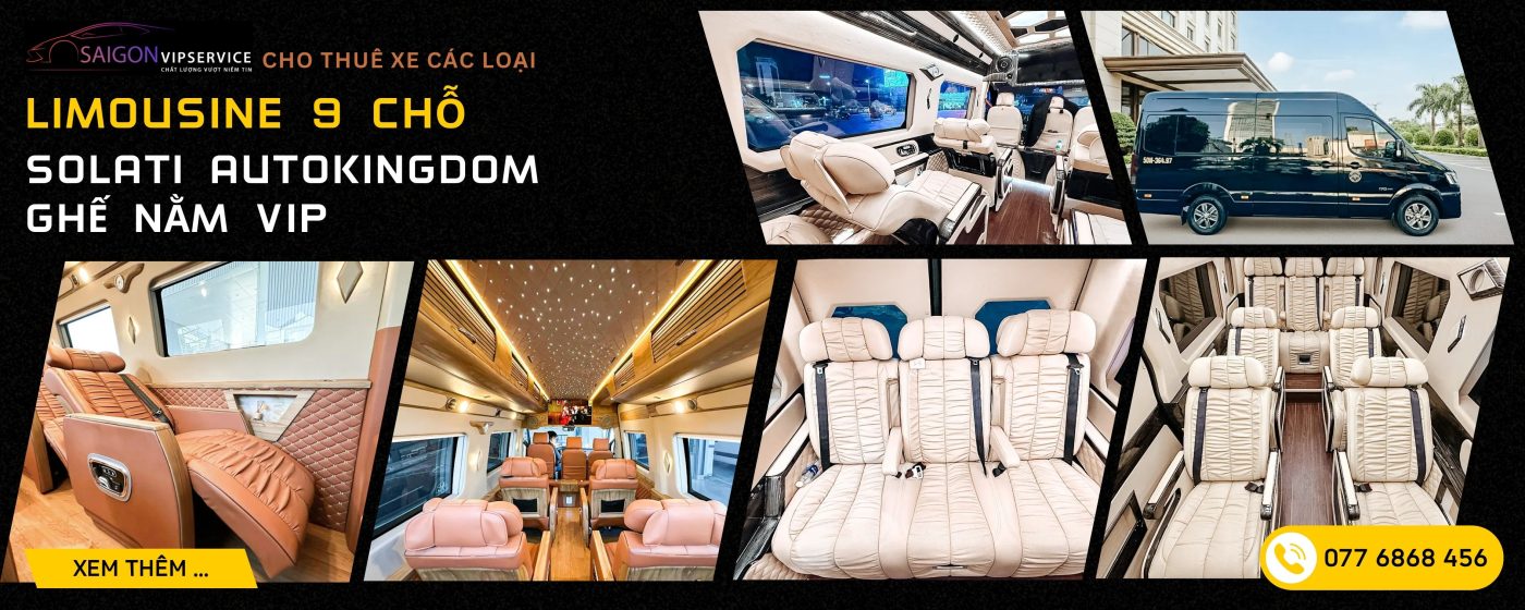 Solati AutoKingdom ghế nằm 9 chỗ với ghế nằm cao cấp và không gian tiện nghi