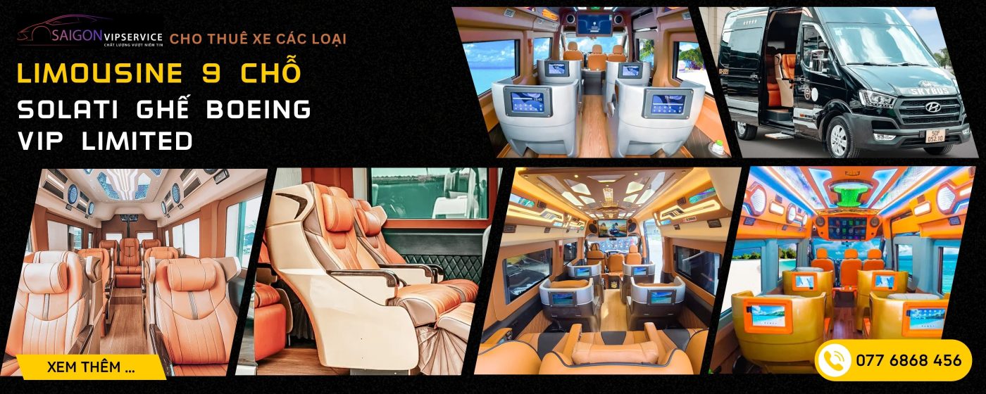 Solati ghế Boeing 9 chỗ VIP Limited với màn hình giải trí và ghế da sang trọng