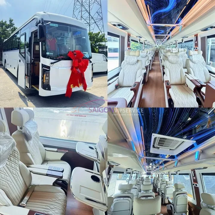 Đầu tư đội xe Kim Long VIP 29 chỗ Massage đời mới nhất. Cam kết chất lượng phương tiện vượt trội, nội thất xa hoa cùng dịch vụ chăm sóc khách hàng chuyên nghiệp chuẩn 5 sao.