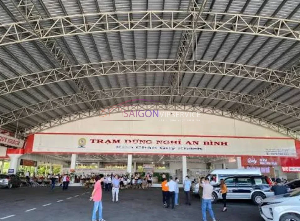 Hình ảnh Trạm dừng chân An Bình trên tuyến ĐT741 (Phú Giáo, Bình Dương), điểm dừng chân thuận tiện cho tuyến đi Tây Nguyên.